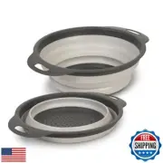 Glad Collapsible Colander Strainer - 2L | Small Pasta Drainer for Kitchen, Ve