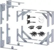 Gate Hardware Kit - Set of 2 Anti Sag Gate Kit, Heavy Duty Gate Corner Brace Bracket No Sag Kit for Shed Doors, Wooden Fences, Driveway Gates, Corral Gates, Wood Windows
