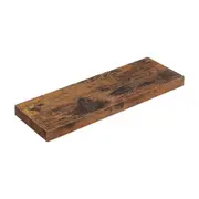 Rustic Brown Floating Wall Shelf for Photos and Decorations