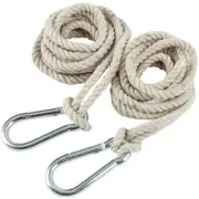 2 Tree Swing Hanging Straps Hammock Rope 13 FT Each with Heavy Duty Carabiner...