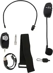 ZenithAur Violin Pickup Microphone, Cordless Saxophone Microphone System for Trumpet and Cello, Plug and Play with Compact Receiver and Transmitter