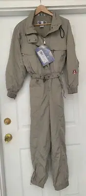 FILA Vintage 80's 90's One Piece Snowtime Ski Suit Shell Women size 8 Retro NWT
