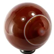 Agate Crystal Sphere brown/orange ball scrying gem stone reiki healing (EA7210)