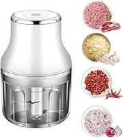 Frafuo Electric Garlic Chopper, 250ML Mini Portable Garlic Crusher, Garlic Grinder Masher Onion Chopper, Blender to Vegetable, Wireless Food Processor for Ginger, Chili, Fruit, Meat, etc