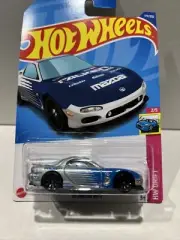 Hot Wheels Mazda `95 Mazda RX7 - Silver Falken HW DRIFT- 2022 Release Long Card