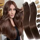 Full Head 200G Micro Loop Ring Bead Tips Real Remy Human Hair Extensions Thick