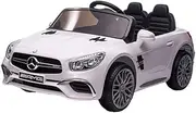 Mercedes SL65 AMG GTR 12v Electric Ride On w/Remote Control Kids Toy 3+ White