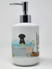 Black Labrador Retriever Ceramic Soap Dispenser Hand Soap Dispenser Pump