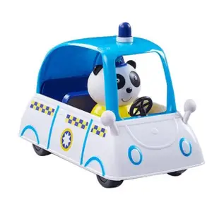 【寶寶共和國】Peppa pig 粉紅豬 熊貓可愛警車 家家酒玩具 裝扮玩具(福利品)