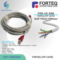 在飛比找蝦皮購物優惠-局域網電纜 Cat5e UTP 銅室內 FORTEQ 品牌局