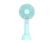 1200Mah Quiet Sound Mini Fan Portable Hand-Held Fan - Blue