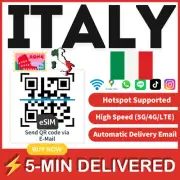 [eSIM] Italy eSIM e-SIM card Travel Sim card Tarjeta eSIM Dato Data only A+