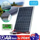 10W Solar Panel Kit Controller 12V Battery Charger Caravan RV Boat Camping AU