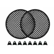 2 Absolute DJS60 6" Universal Speaker Subwoofer Grill Mesh Cover Clips Screws