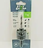 Quick Change Mandrel 1054272 Stay Sharp by EAB 7/16" Professional NEW