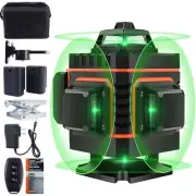 16 Lines Laser Level 360 Self Leveling, 4x360° Professional Green Cross Line ...