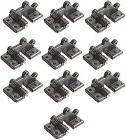 Acxico 10Pcs Multifunction Model RC Plane Airplane Hatch Door Canopy Hinge L30xW16mm(With Screw)