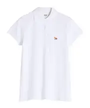 Maison Kitsuné Baby Fox Patch Polo Shirt S,XS,L,M white