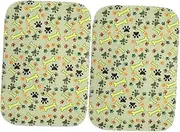 BESPORTBLE Dog Pee Pad Washable 2pcs Puppy Pads Leakproof Design for Potty Training Comfortable Resting for Dogs Cats