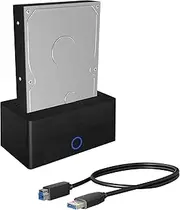 ICY BOX HDD / Hard Drive Docking Station USB 3.0 for SATA 2.5" & 3.5" Hard Drive Reader Adapter External Black IB-1122-U3