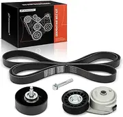 Engine Serpentine Belt Drive Kit Compatible with Chevrolet Silverado 1500 2005-2013, Silverado 1500 Classic, Express 1500 2500 & GMC Sierra 1500, Sierra 1500 Classic, Savana 1500 2500-4.3L