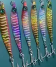 5 LURES! 60g or 80g Metal Fishing Jigs w/Treble Hook Casting/Vertical Speed Jig