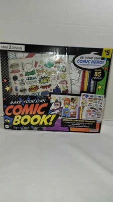 Make Your Own Comic Book For Kids Mine 2 Design Over 85 Pieces Be Your Own Hero!