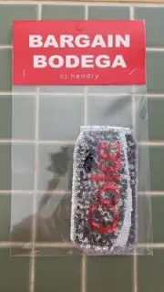Cj Hendry Bargain Bodega Art Patch Sequin - Diet Coke