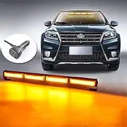 58cm Flashing Beacon Light, 40W Amber Emergency Warning Strobe Light for Truck Vehicle with 12-24v Cigarette Lighter Plug