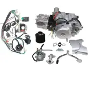 3+1 Semi Auto 125cc Engine + Wire Harness For Buggy Quad ATV Go Kart 4 Wheelers