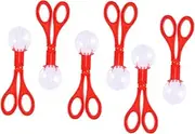 SUPVOX 6Pcs Bug Catcher Scissors Set Insect Catching Tongs for Fun Outdoor Exploration Tool Red Color Educational Bug Catching Kit for and Play