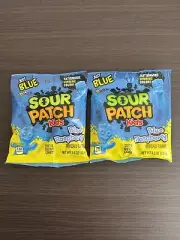 Sour Patch Kids Blue Raspberry Soft Chewy Candy 3.6 Oz (2 Bags)