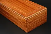 Wood box made from MAHOGANY keepsake trinket gift valet jewelry
