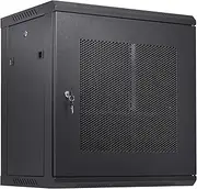 VEVOR 12U Wall Mount Network Server Cabinet, 15.5'' Deep, Server Rack Cabinet Enclosure, 200 lbs Max. Ground-Mounted Load Capacity, with Locking Door Side Panels, for IT Equipment, A/V Devices