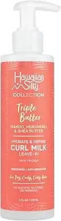 Mango and Murumuru Butter Leave-In Curl Milk, 8 fl oz with Shea Butter for Moisture & Anti-Breakage | No Sulfate, Silicones or Parabens Triple Butter Collection