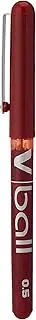 Pilot Vball 5 Liquid Ink Rollerball 0.5 mm tip (Box of 12) - Red