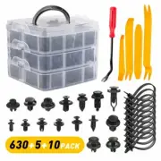 645x Car Plastic Rivets Fastener Fender Bumper Door Trim Push Pin Remove Tool EA (for: Kia)