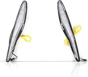 2Pcs Car LED Daytime Running Light Fog Lamp Cover DRL Dynamic Yellow Turn Signal Lamp for Toyota Camry 2024