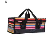 Waterproof Tent Tool Bag Fashion Print Oxford Cloth Large Capacity Tent Nails Bag for Outdoor K