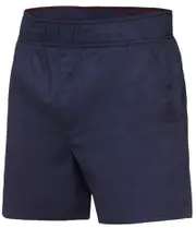 Mens Hard Yakka Elastic Waist Short Navy Cotton Work Wear