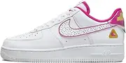 [Nike] W Af1 Sage Low LX, Women's Basketball Shoes, White White Pink Prime, 6 AU