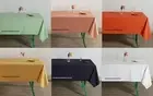 Solid Cotton Table Cloth Cover Rectangle Square Tablecloth Kitchen Dining Decor