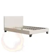 Artiss Bed Frame Double Size Boucle Fabric Mattress Base Platform Wooden