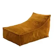 Cadence & Co. Wilde Ribbed Luxe Fleece Beanbag Cover (Mustard) W80 x D98 x H74cm