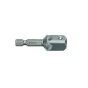 Irwin 1/2 Inches Square Drive Socket Adapters, 1/4 Inches Hex, 2 Inches Long