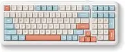 K99 98% Wireless Mechanical Keyboard, Tri-Mode Connection, Six-Layer Padding Gasket, RGB Backlit,Hot Swappable Custom Keyboard for Mac/PC (Horizon Orange)(Hyacinth Switch)