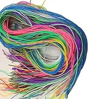 LORJE 120pcs 12 Color Plastic Lacing Cord DIY Handmade Craft Gimp Lacing Cord Weaving Rope for Jewelry Making Crafts