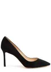 Jimmy Choo Romy 85 Suede Pumps - Black 3.5