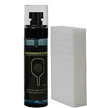 Paddle Cleaning Spray - Racket Cleaning Kit | Sponge Brush And Cleaning Agent For Tennis, | Badminton And Pong Paddles | Racquet Cleaner For Carbon Fiber Paddles, Restores Grip And Spin