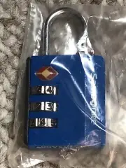 New Samsonite 3 Dial Combo Combination Lock TSA USA Seller Blue